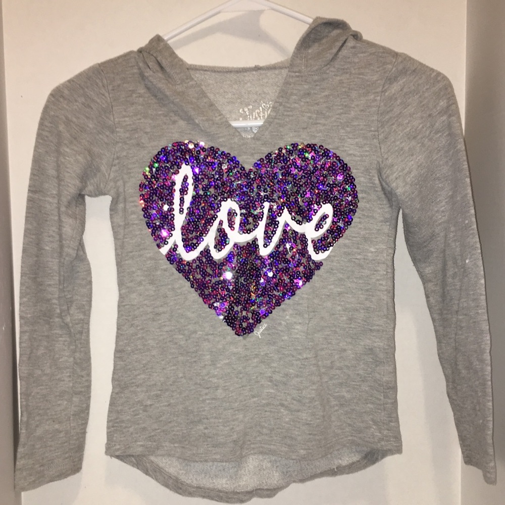 Justice girls hoodie. Size 5.